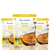 Meal Delight Korma Sauce Gluten Free Plant Based Simmer Sauce, 20 Minute Authentic Indian Curry, 12.6 oz Shelf Stable - Regal Kitchen Store